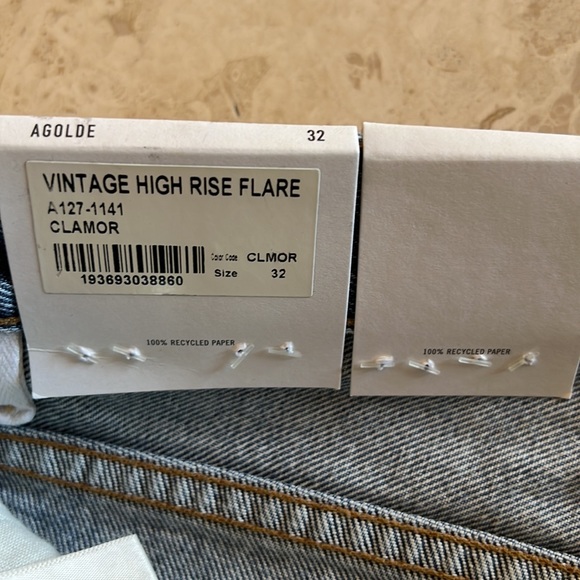 NWT AGOLDE Vintage High Rise Flare - Picture 6 of 8